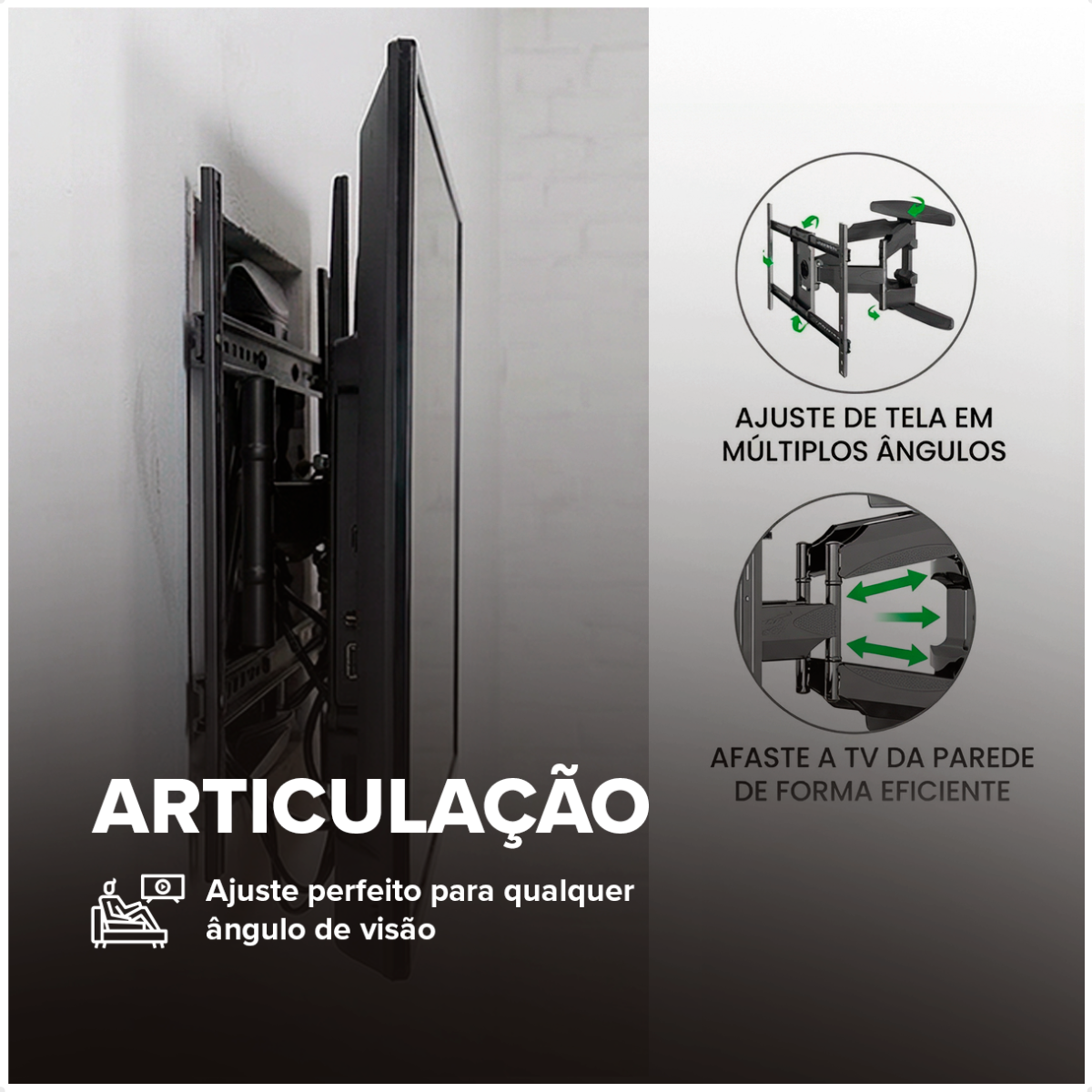 Articulação do ARGX P5 com ajuste de tela em múltiplos ângulos