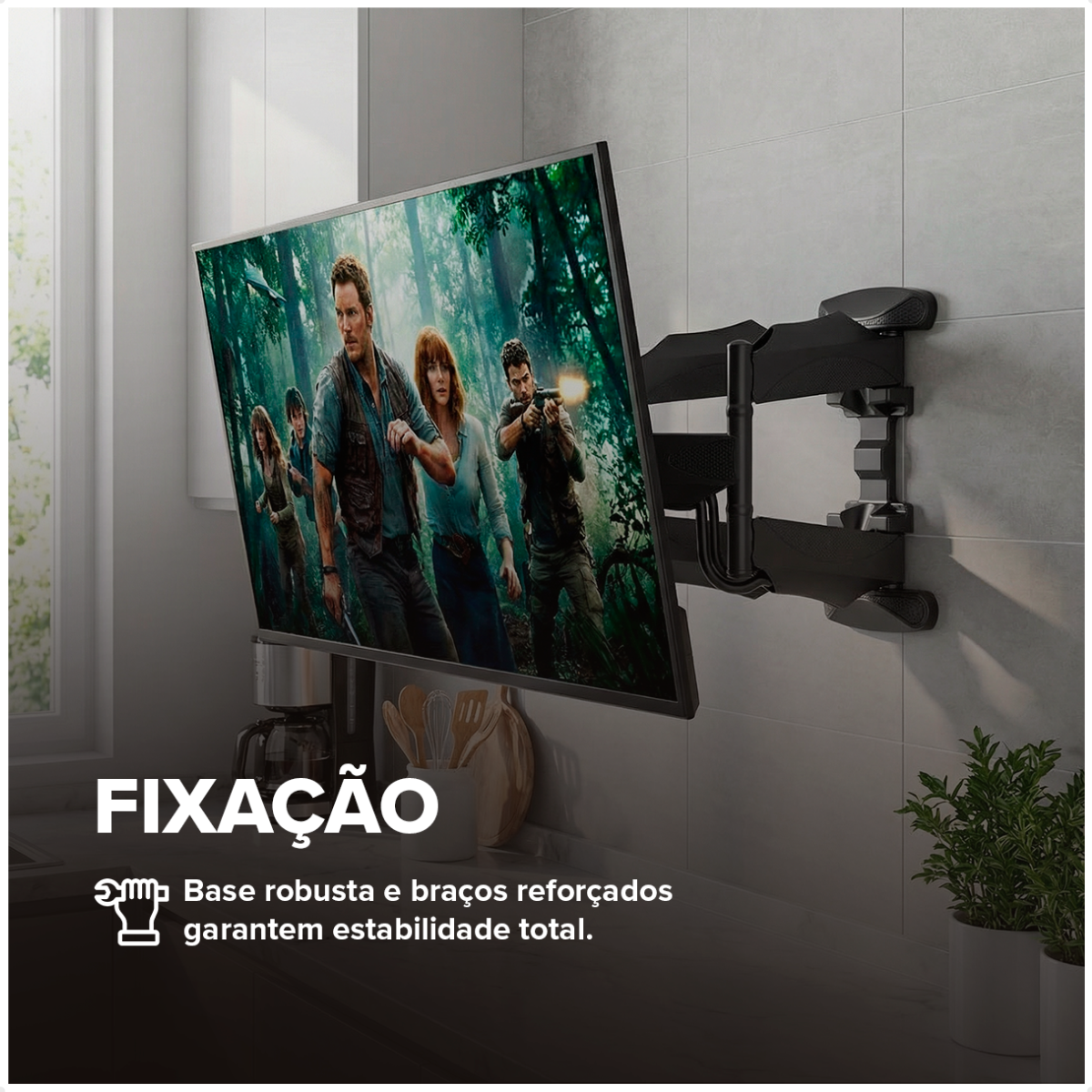 Base robusta e braços reforçados do ARGX P5 garantindo estabilidade